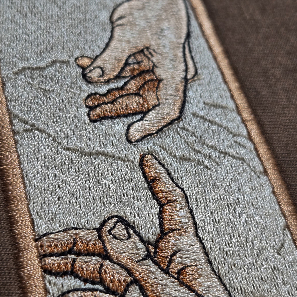 The Creation of Adam - Embroidered Tee