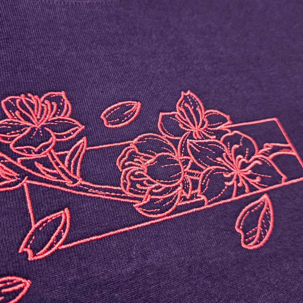 Cherry Blossom - Embroidered Tee