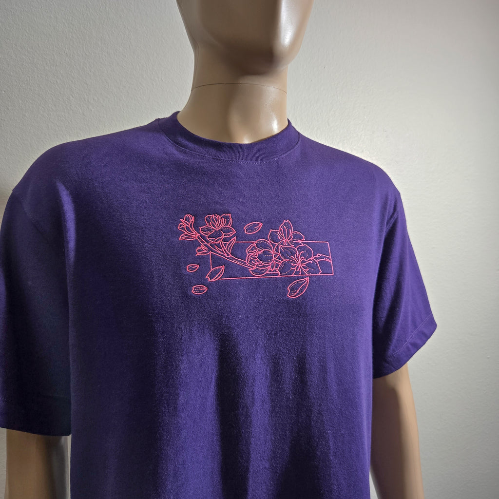 Cherry Blossom - Embroidered Tee