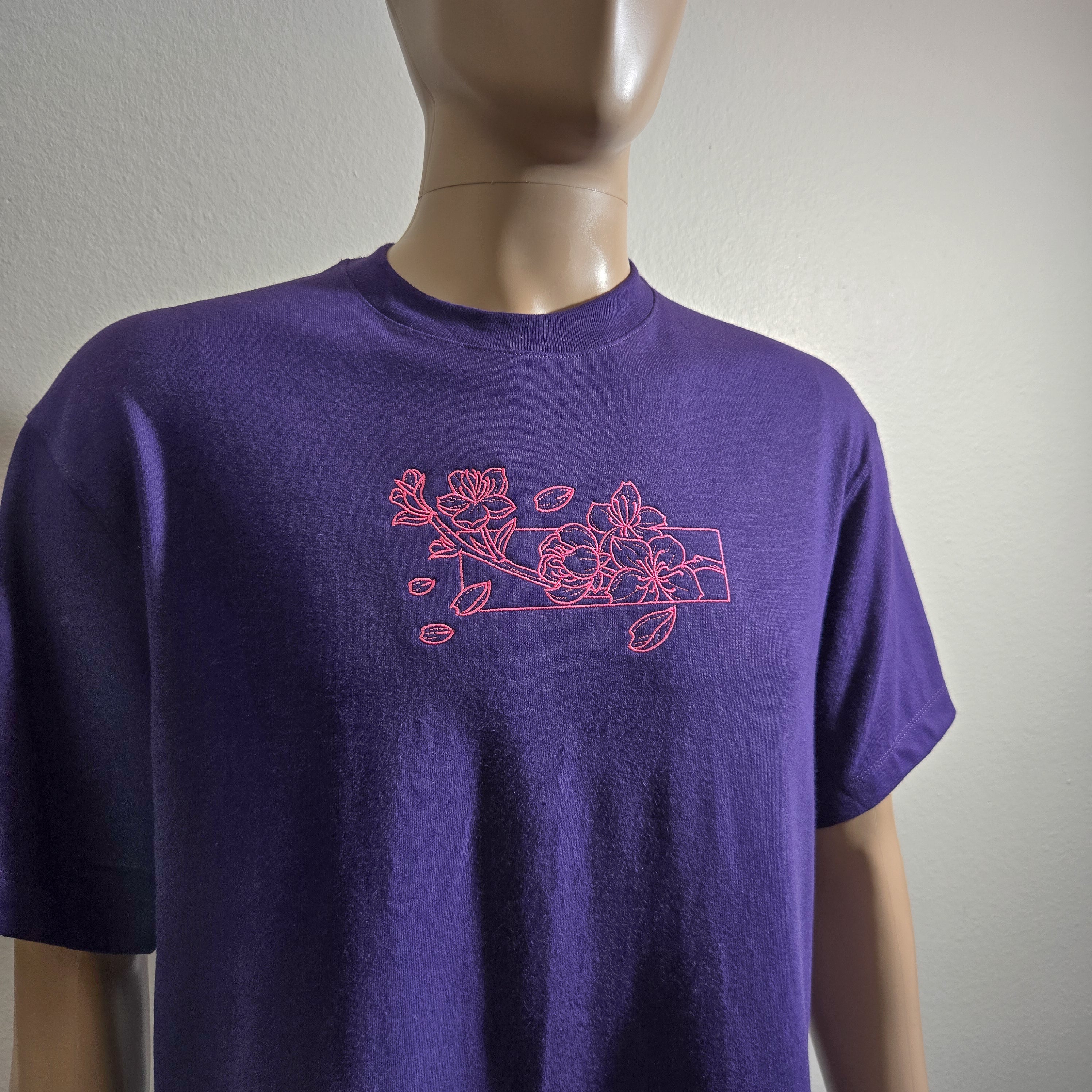 Cherry Blossom - Embroidered Tee