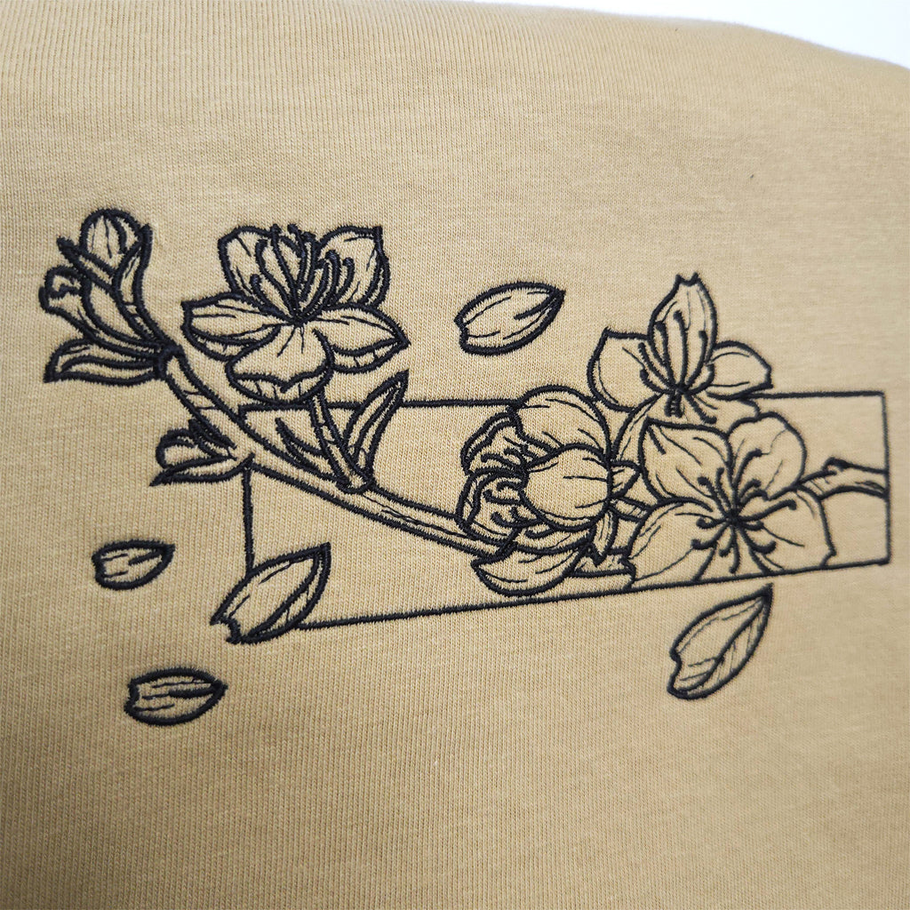 Cherry Blossom - Embroidered Tee